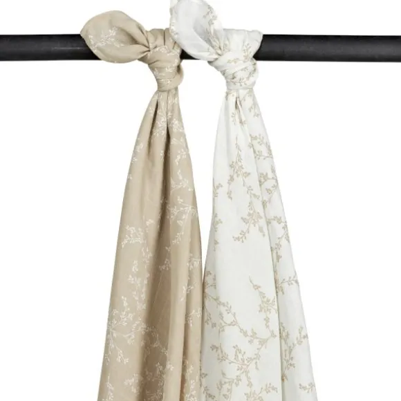 Meyco Branches Swaddle Sand 2 Stuks
