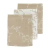 Meyco Branches Washandjes Sand 3 Stuks