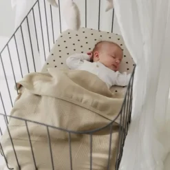 Meyco Deken Gebreid - Pure - 75 x 100 cm - Jacquard - Indigo