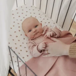 Meyco Deken Gebreid - Pure - 75 x 100 cm - Jacquard - Indigo