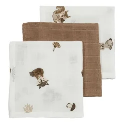 Meyco Forest Animals Monddoek - 3 Stuks - Toffee
