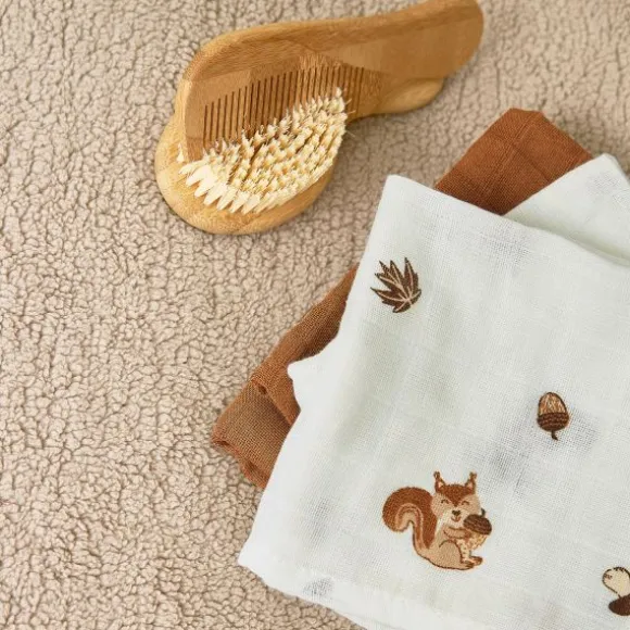 Meyco Forest Animals Monddoek - 3 Stuks - Toffee