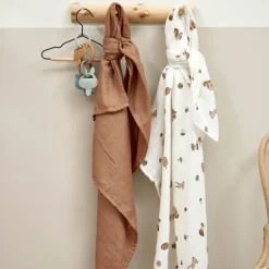 Meyco Forest Animals Swaddle - 2 Stuks - Toffee