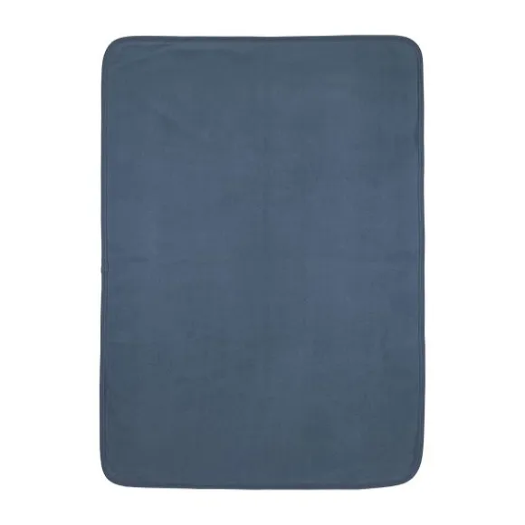 Meyco Gebreide Jacquard Flannel Deken - Pure - 100x150 cm - Pure Indigo