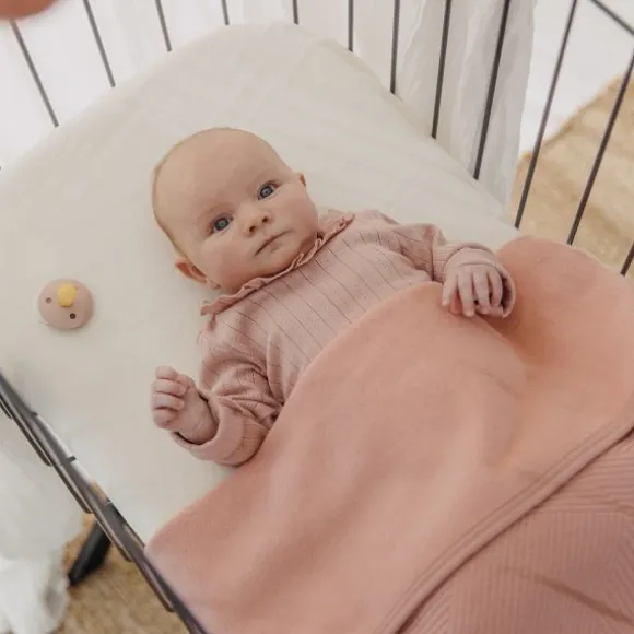 Meyco Gebreide Jacquard Flannel Deken - Pure - 100x150 cm - Pure Indigo