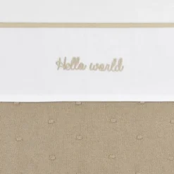 Meyco Hello World Wieglaken 75 x 100 cm Sand