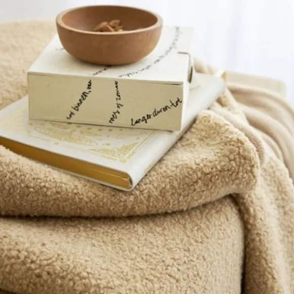 Meyco Home Bouclé Deken 130 x 170 cm Toffee