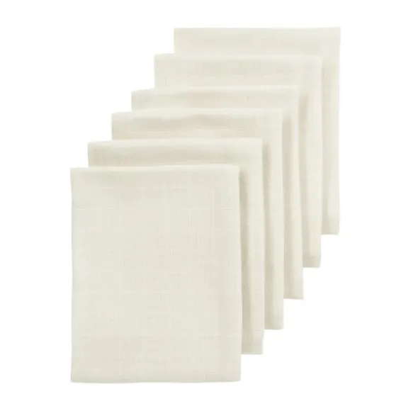 Meyco Hydrofiele Doeken - 6 Stuks - 30 x 30 cm - Nature