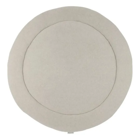 Meyco Knit Basic Boxkleed - Rond - Sand Melange