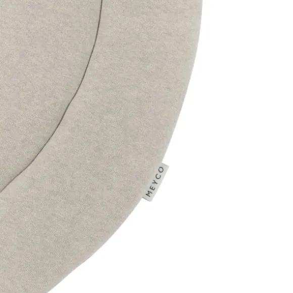 Meyco Knit Basic Boxkleed - Rond - Sand Melange