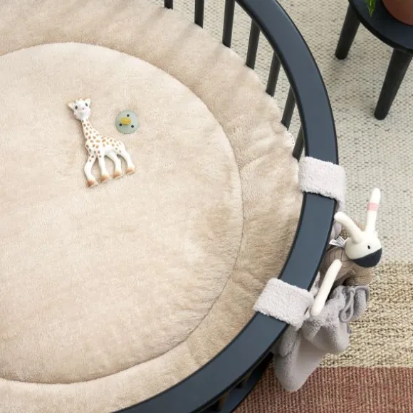 Meyco Knit Basic Boxkleed - Rond - Sand Melange