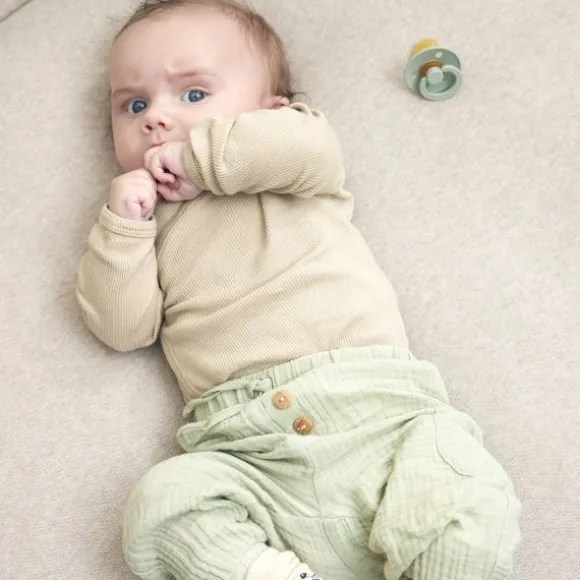 Meyco Knit Basic Boxkleed - Rond - Sand Melange