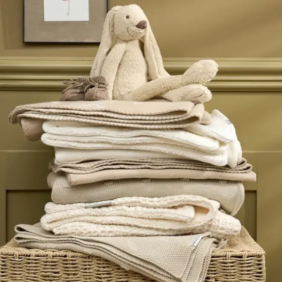 Meyco Ledikantdeken Knots - 100 x 150 cm - Soft Sand