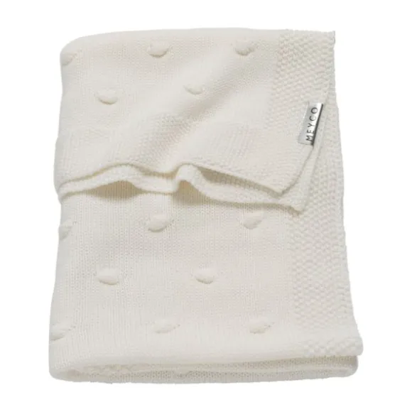 Meyco Ledikantdeken Knots Offwhite 100 x 150 cm