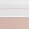 Meyco Ledikantlaken Wit Met Bies 100 x 150 cm Soft Pink