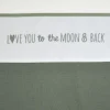 Meyco Love You To The Moon & Back Wieglaken Forest Green