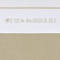Meyco Love You To The Moon & Back Ledikantlaken - 100 x 150 cm - Sand