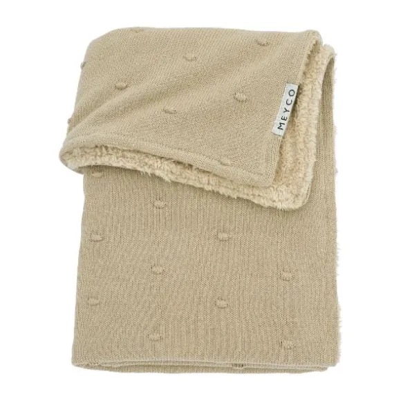 Meyco Mini Knots Fleece Wiegdeken 75 x 100 cm Soft Pink