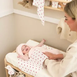 Meyco Sweet Heart Hydrofiele Monddoekjes - 3-Pack - Red