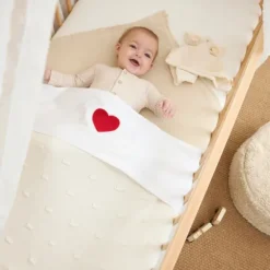 Meyco Sweet Heart Ledikantlaken - 100 x 150 cm - Red