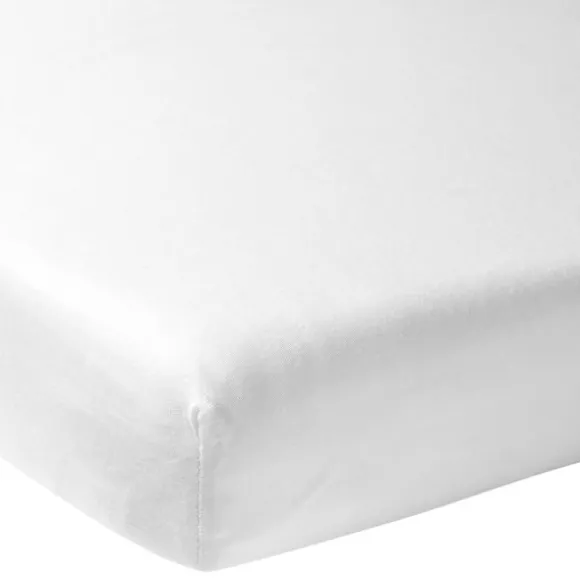 Meyco Uni Hoeslaken Wieg - 40x80 cm - Wit