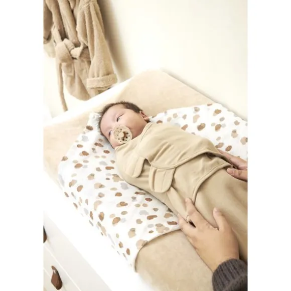 Meyco Uni Swaddle Inbakerdoek - 0-3 Mnd - Sand