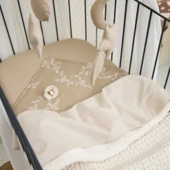 Meyco Wafel Teddy Ledikantdeken - 100 x 150 cm - Olive Green