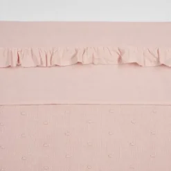 Meyco Wieglaken - Ruffle - Soft Pink
