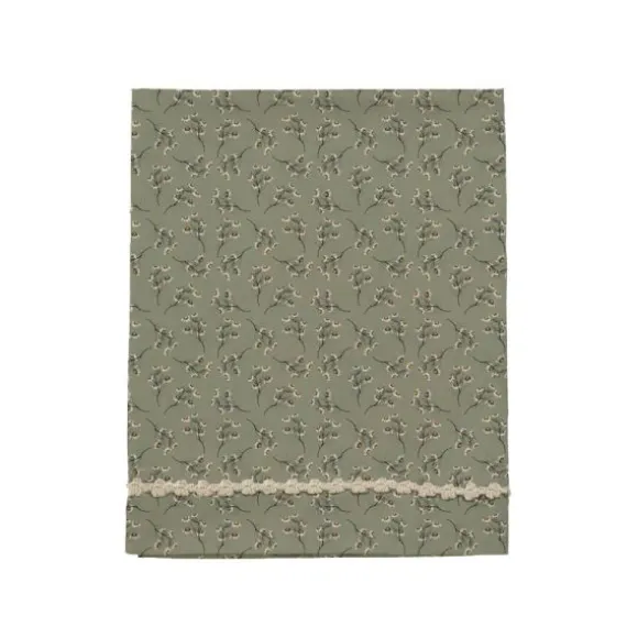 Mies & Co Daisies Ledikantlaken - 110 x 140 cm - Teagreen