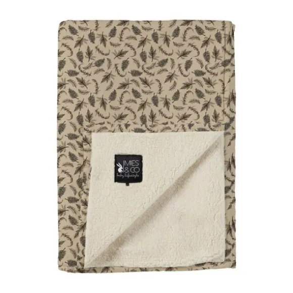 Mies & Co Soft Teddy Blanket Big - Cozy Cottage Humus - 110 x 140 cm