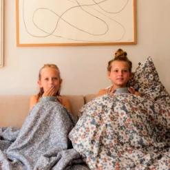 Mies & Co Vintage Flower Dekbedovetrek Blue 140 x 200 cm