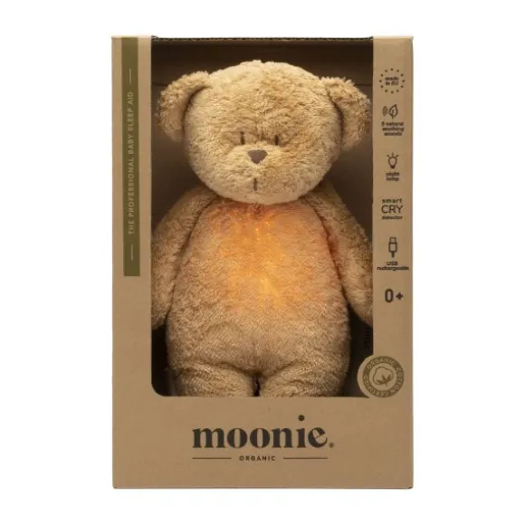 Moonie The Humming Bear Slaapknuffel - Cappuccino