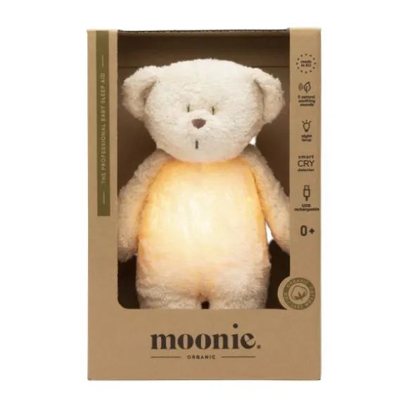 Moonie The Humming Bear Slaapknuffel - Cappuccino