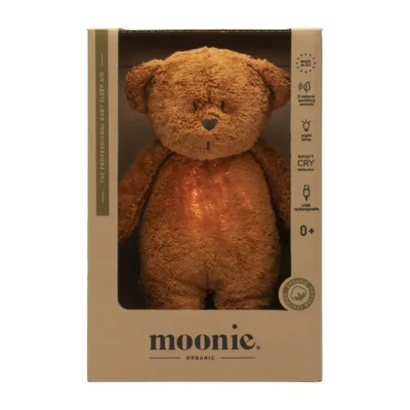 Moonie The Humming Bear Slaapknuffel - Cappuccino