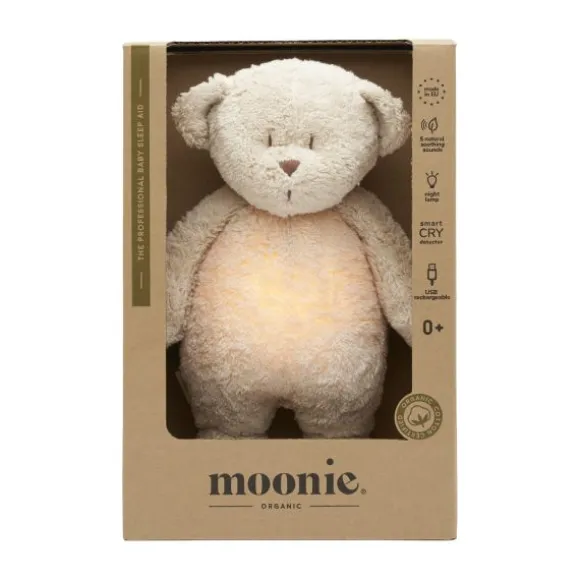 Moonie The Humming Bear Slaapknuffel - Cappuccino