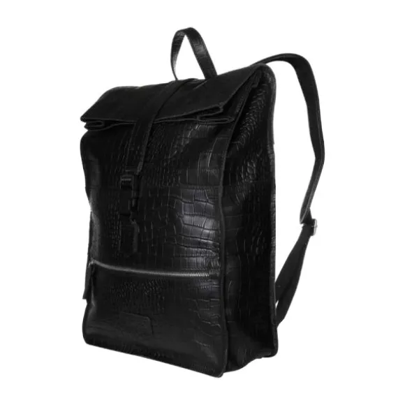 Mozz Bags Wild Ones Gobi Rugzak Croco Black