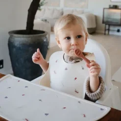 Mushie Baby Lepels - Rose/Soft Lilac