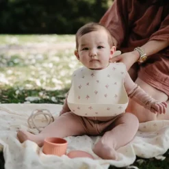 Mushie Siliconen Slabbetje - Bows