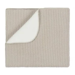 Nanami Babydeken Rib Knit Double - Beige - 75 x 100 cm