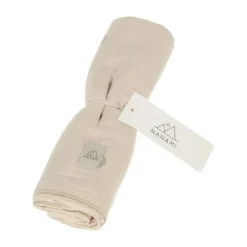 Nanami Diaper - Whale - 60 x 60 cm - Off-White/Eucalyptus