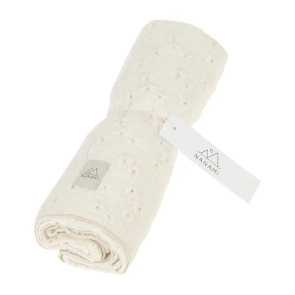 Nanami Hydrofiele Doek - Embroidery - Naturel