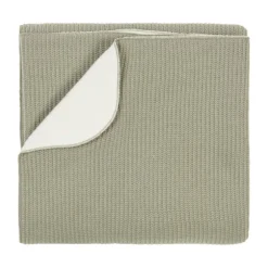 Nanami Junior Deken - Rib Knit - Eucalyptus