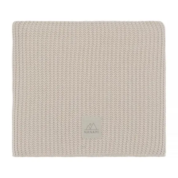 Nanami Junior Deken Rib Knit - Beige - 100 x 150 cm