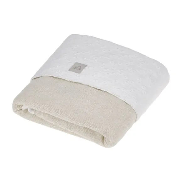 Nanami Knitlook Ledikantdeken - Dubbelzijdig - Naturel - 100 x 150 cm