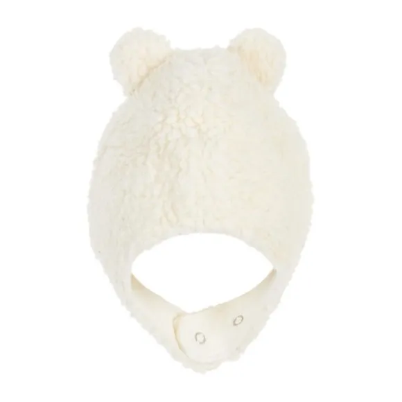 Nanami Mutsje - Ears Cotton Teddy - Naturel - 3-15 mnd