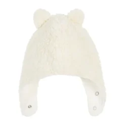 Nanami Mutsje - Ears Cotton Teddy - Naturel - 3-15 mnd