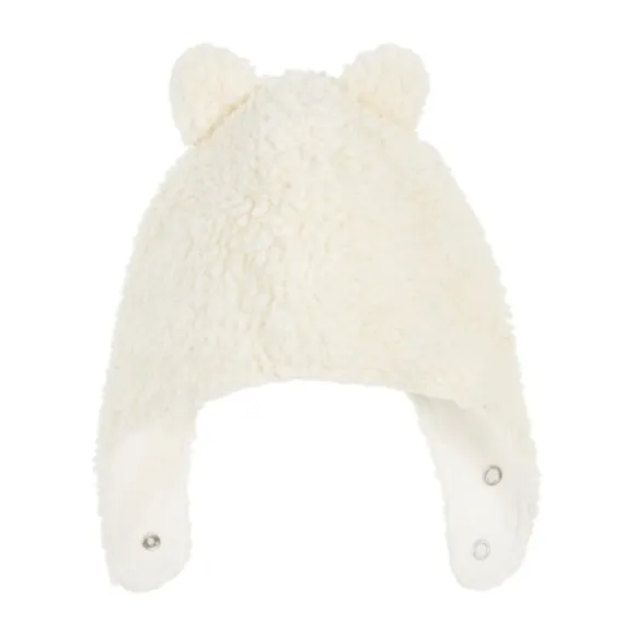 Nanami Mutsje - Ears Cotton Teddy - Naturel - 3-15 mnd