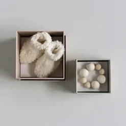 Nanami New Born Shoes - Teddy - Off White