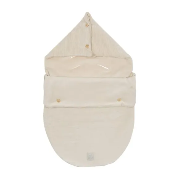 Nanami Rib Velvet Voetenzak - Naturel