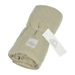 Nanami Swaddle – Woven Dot – Eucalyptus – 100x135 cm